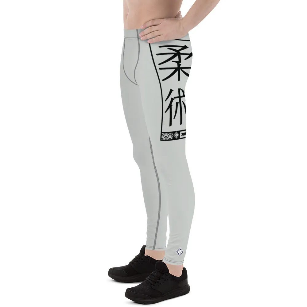 Men's Athletic Workout Leggings For Jiu Jitsu 018 - Smoke