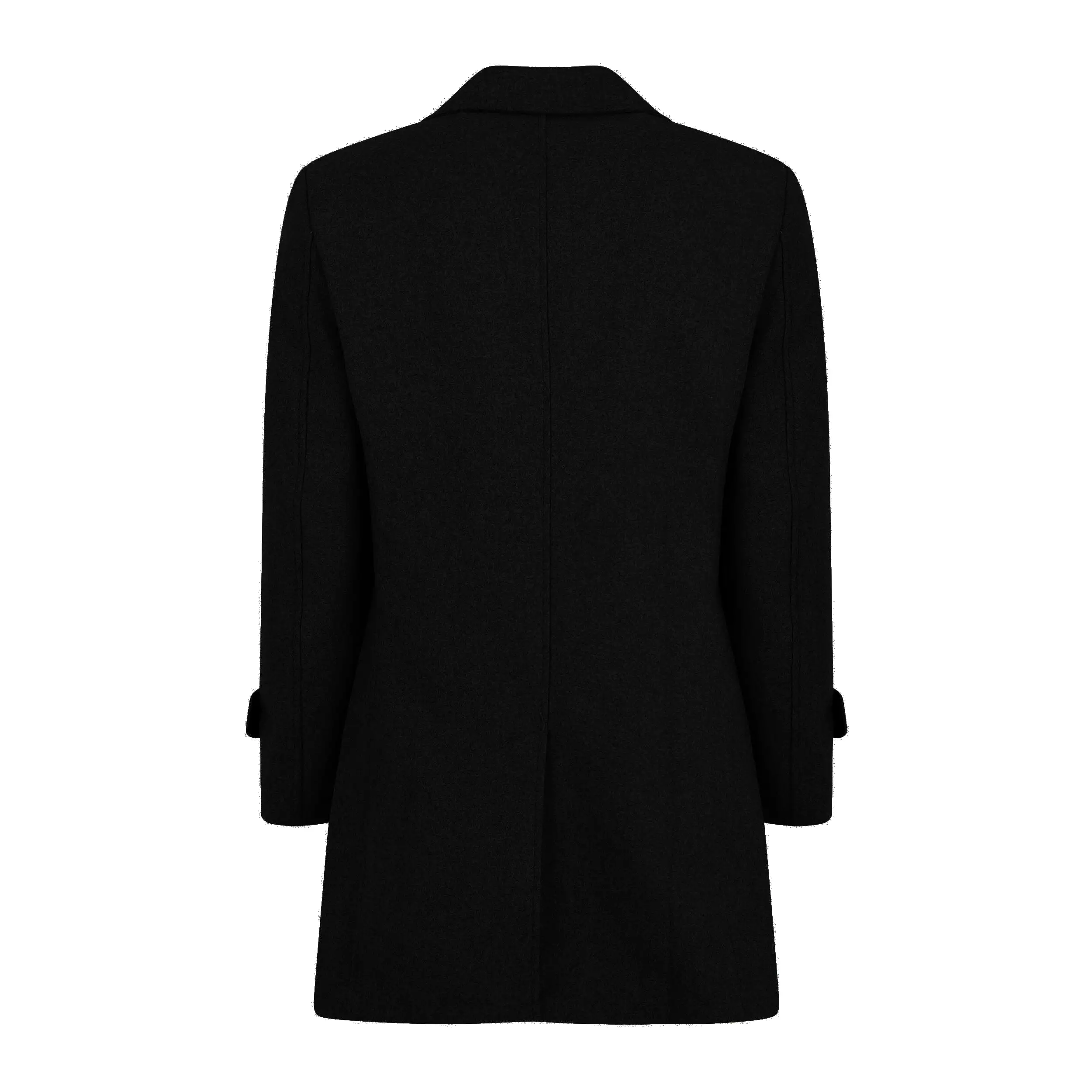 Men's Double Breasted Pea Coat Wool Blend Dress Jacket Peacoat