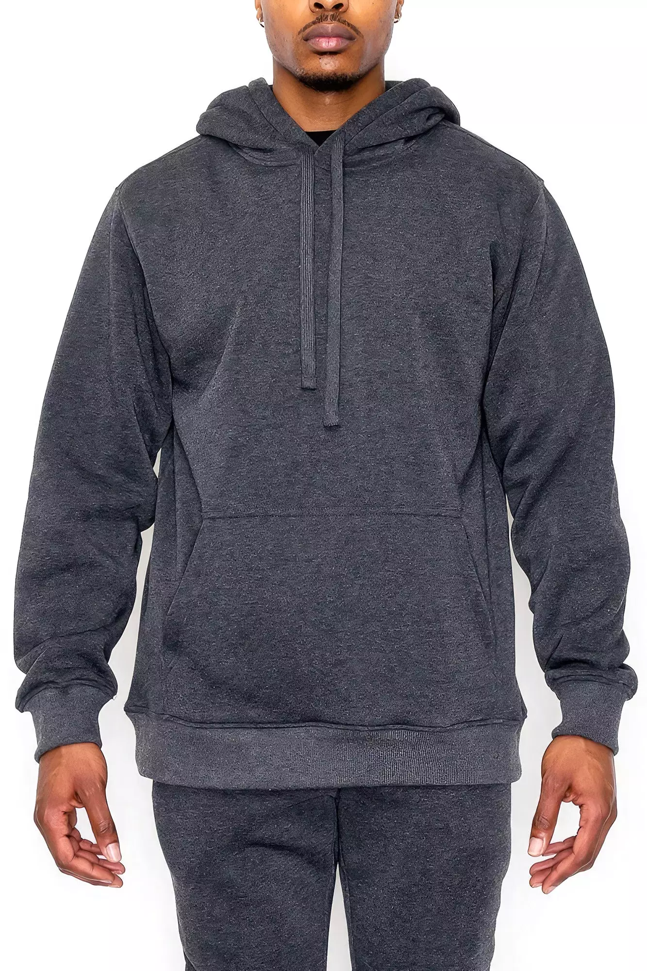 Men's Fleece Pullover Kangaroo Pocket Hoodie