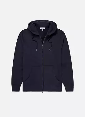 Men's Loopback Zip Hoodie in Navy