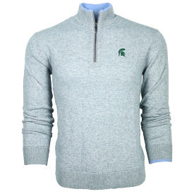 Michigan State Spartan Sebonack Quarter-Zip Sweater