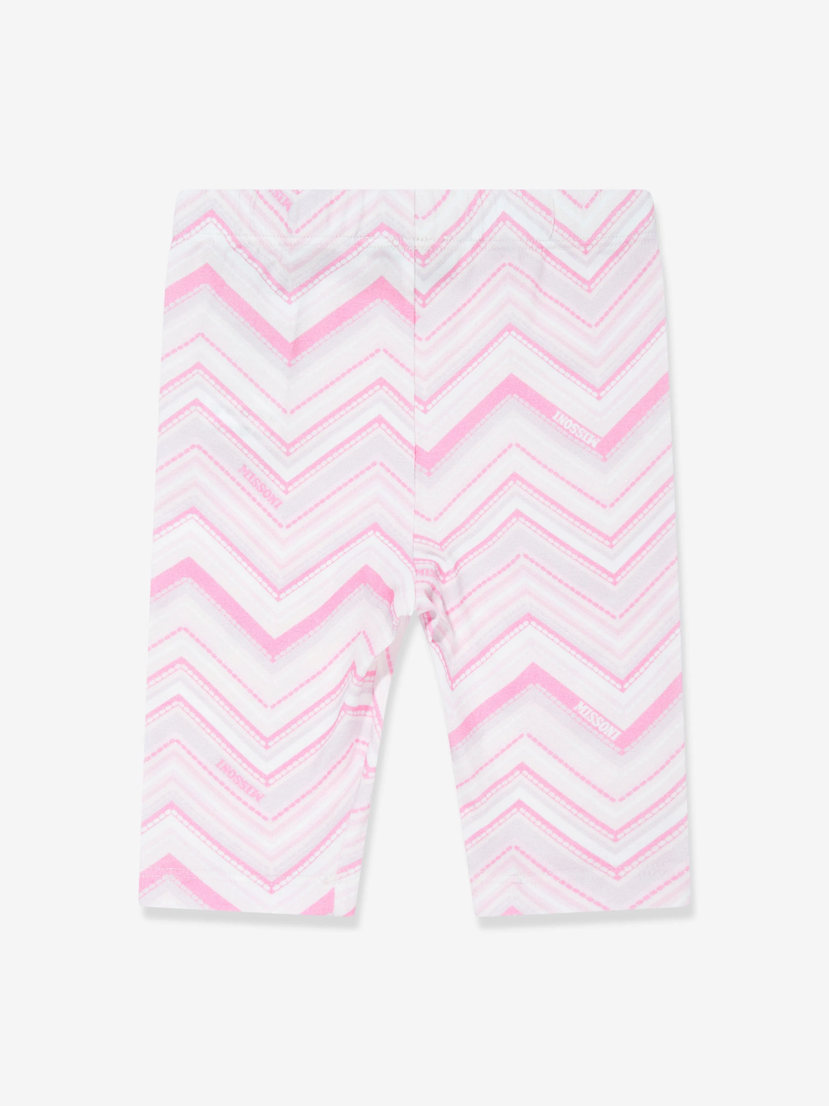 Missoni Baby Girls Zigzag Leggings in Pink