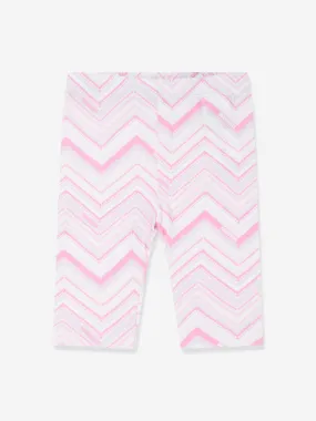 Missoni Baby Girls Zigzag Leggings in Pink