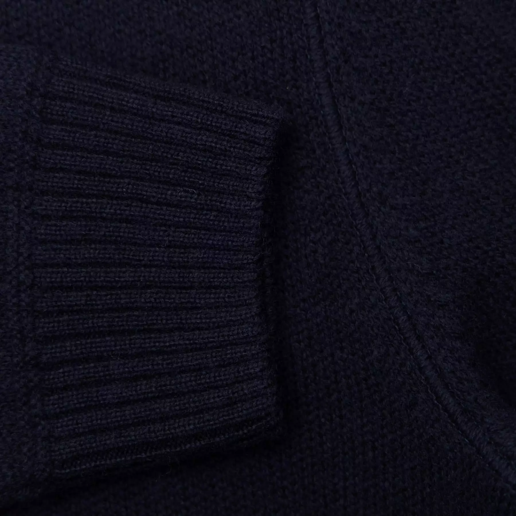 Mistico Knitted Wool Regular Fit Hoodie Dark Blue - W23