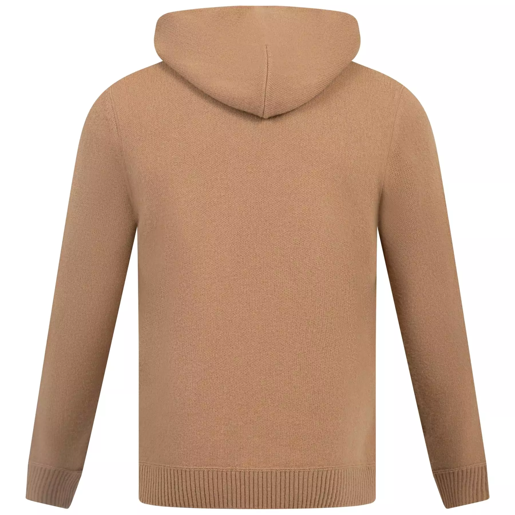 Mistico Knitted Wool Regular Fit Hoodie Medium Beige - W23