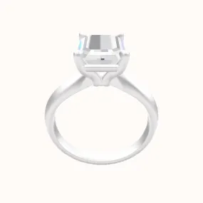 Modified Knife Edge Engagement Ring With Standard Four Prong Head