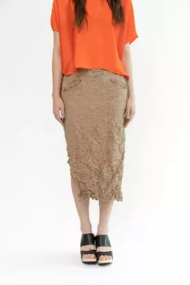 Moth Convertible Column Skirt | Khaki