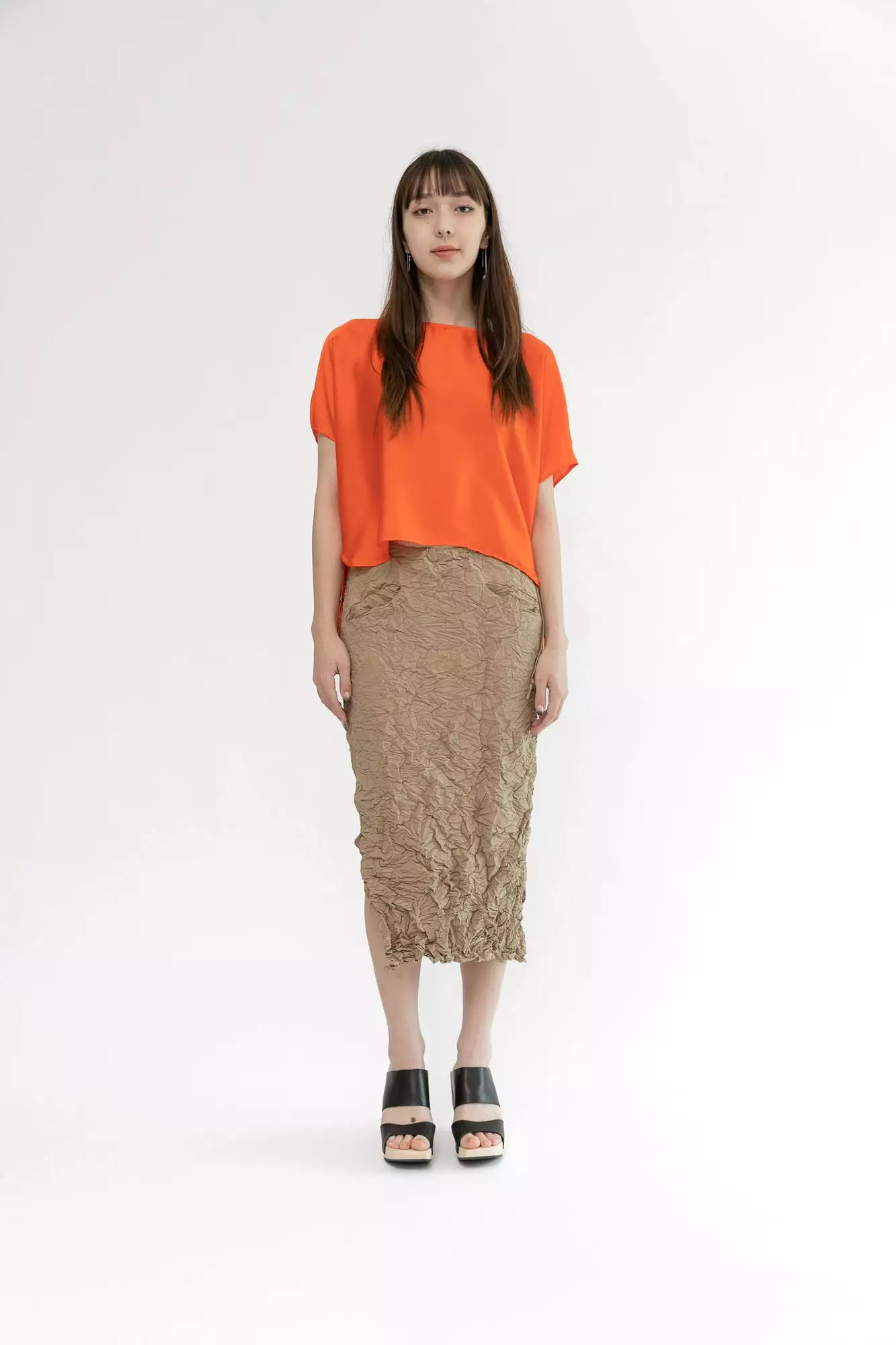 Moth Convertible Column Skirt | Khaki