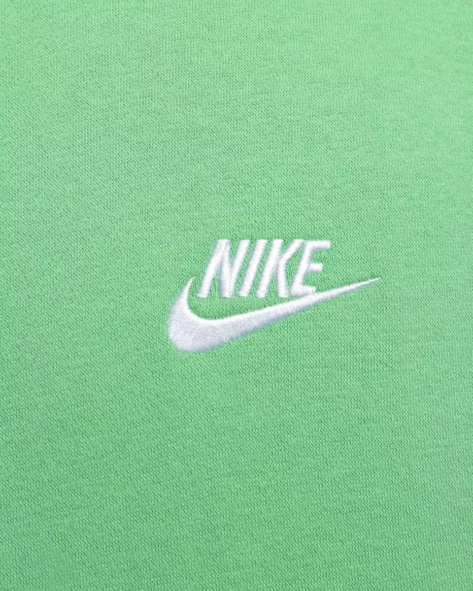 NIKE MEN'S SPORTSWEAR CLUB FLEECE PULLOVER GREEN HOODIE