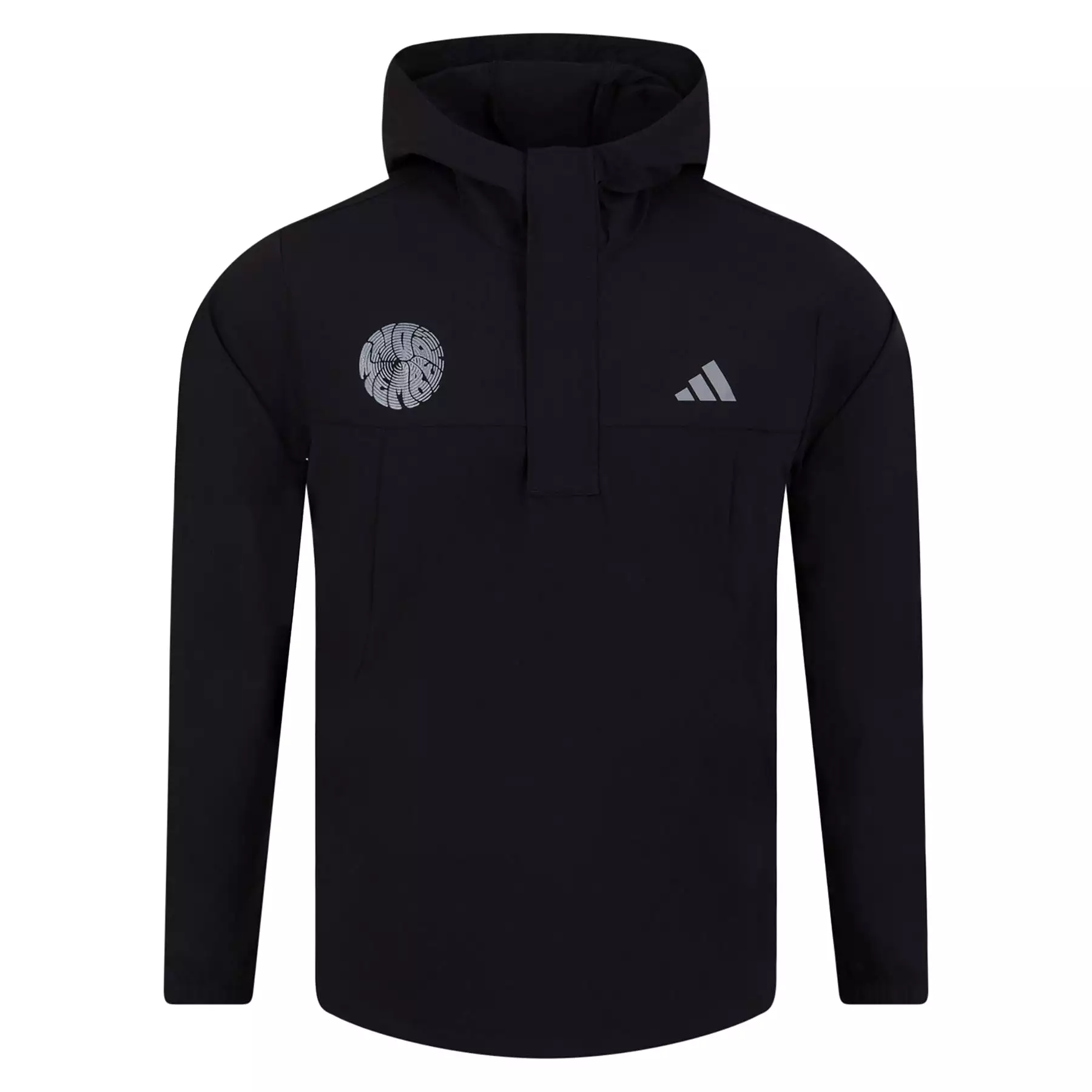 No Members x adidas Ripstop Quarter Zip Pullover Hoodie Black - SS23