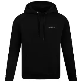 Organic Knitted Cotton Logo Hoodie Black - 2024