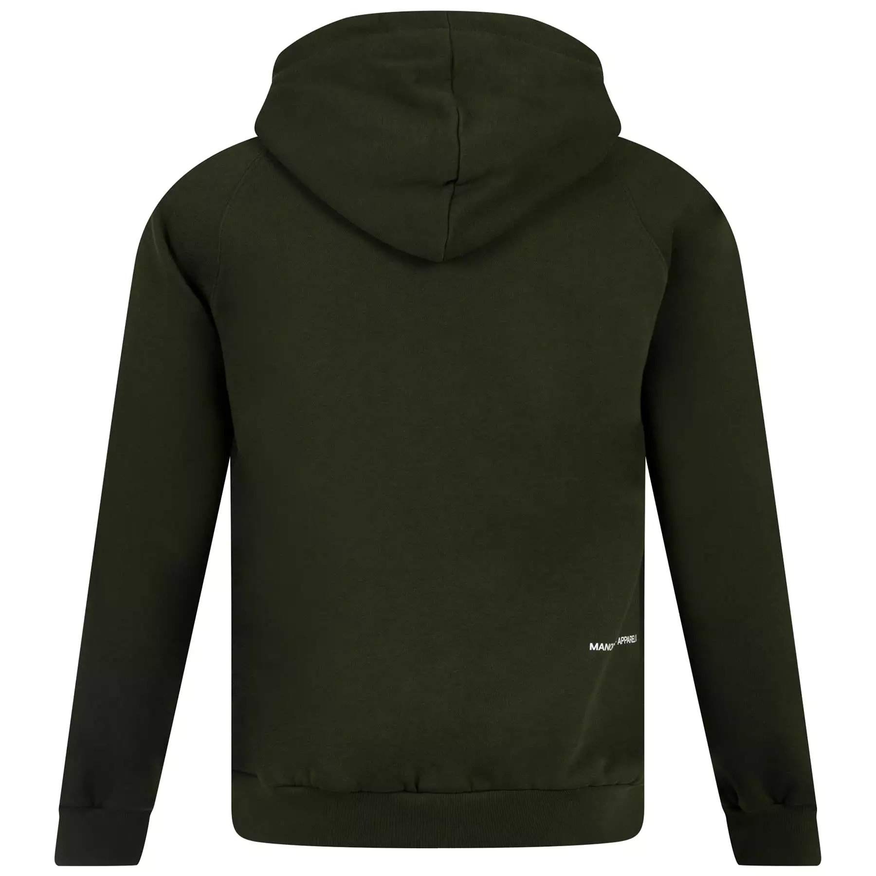 Organic Knitted Cotton Logo Hoodie Green - 2024