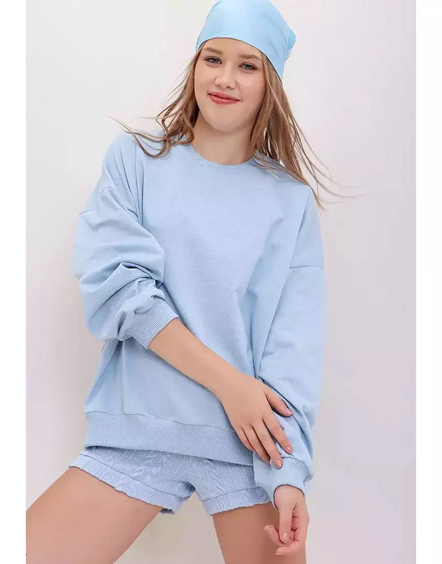 Oversized Crew Neck Sweatshirt (Minor Defect)