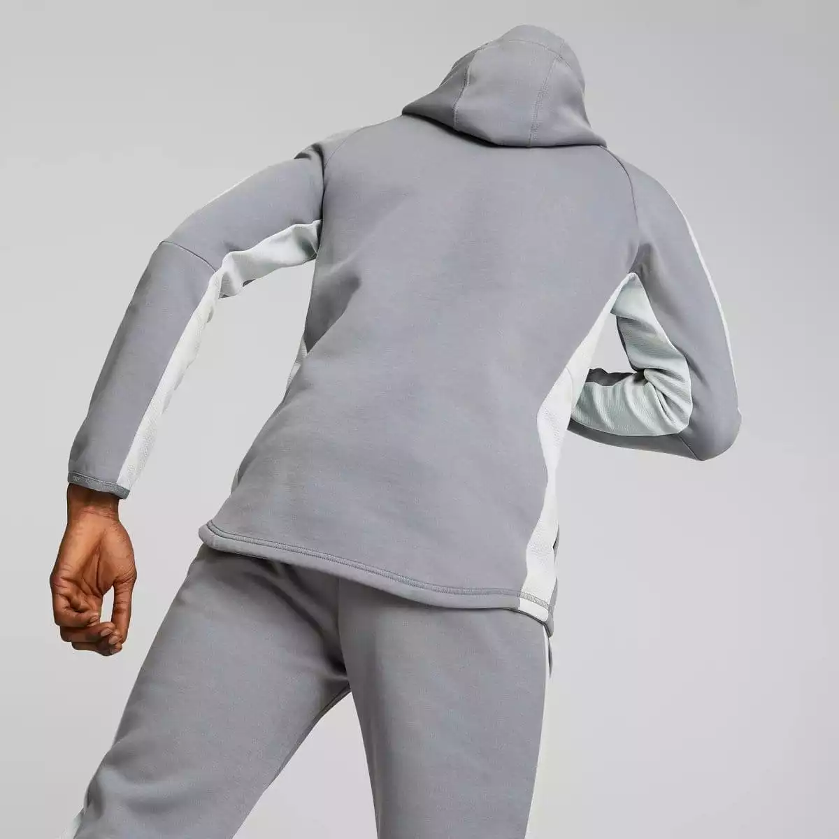 PUMA MEN'S EVOSTRIPE GREY HOODIE