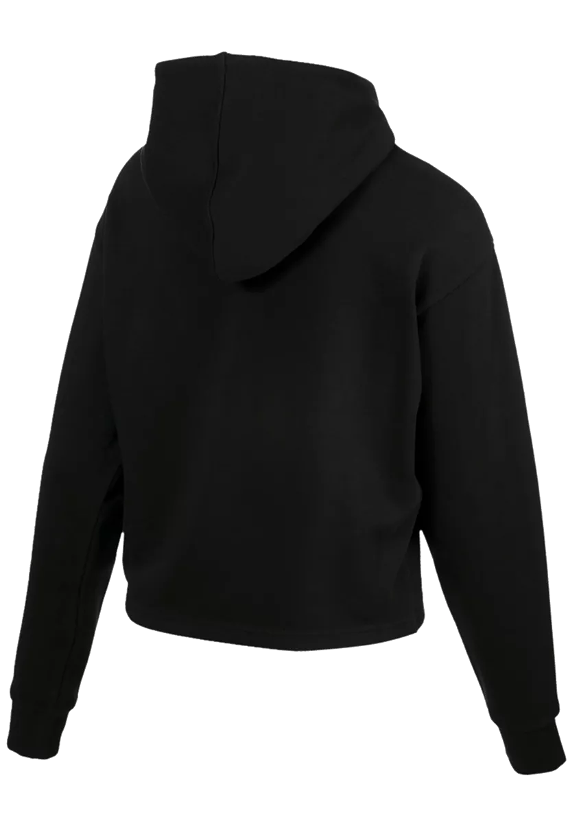 PUMA WOMEN'S ESS CROPPED BLACK HOODIE