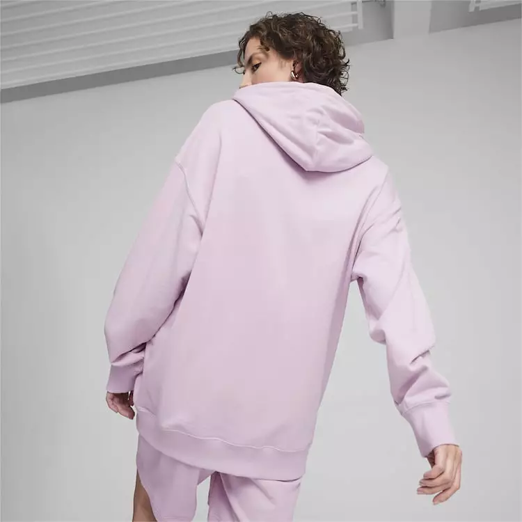 PUMA WOMEN'S ESS EMB PURPLE HOODIE