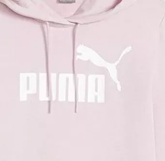 PUMA WOMEN'S ESS LOGO FLC PINK HOODIE