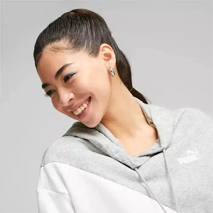 PUMA WOMEN'S POWER CAT GREY HOODIE