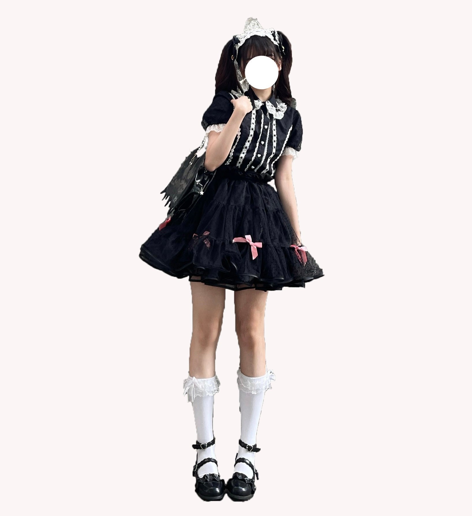 Rabbit bowknot underskirt panier drawer mesh tutu skirt