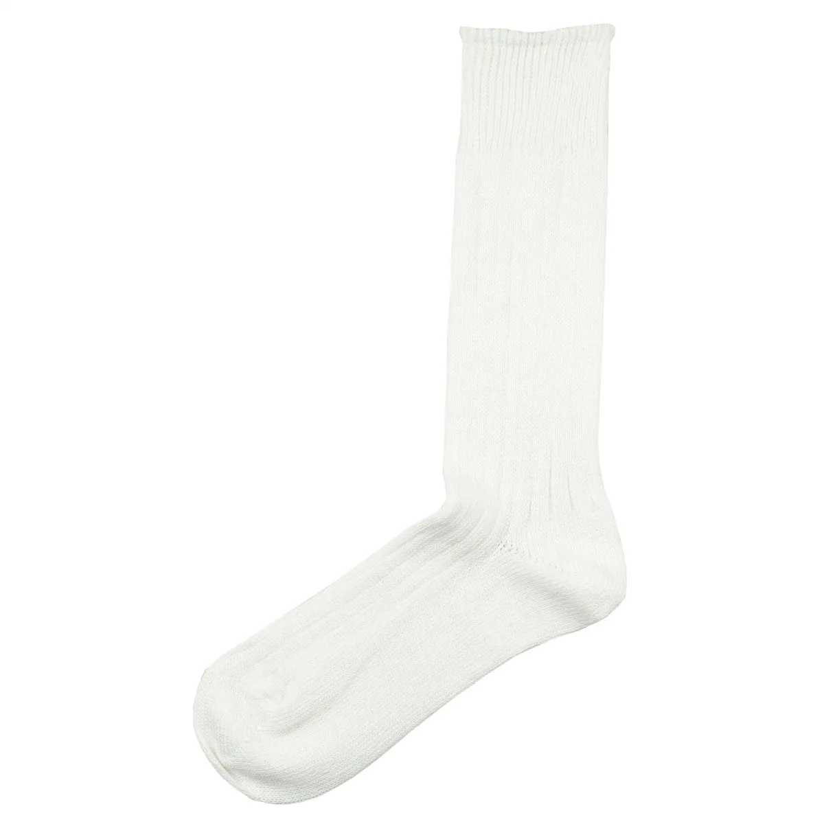 RoToTo - Linen Cotton Rib Socks - Off White