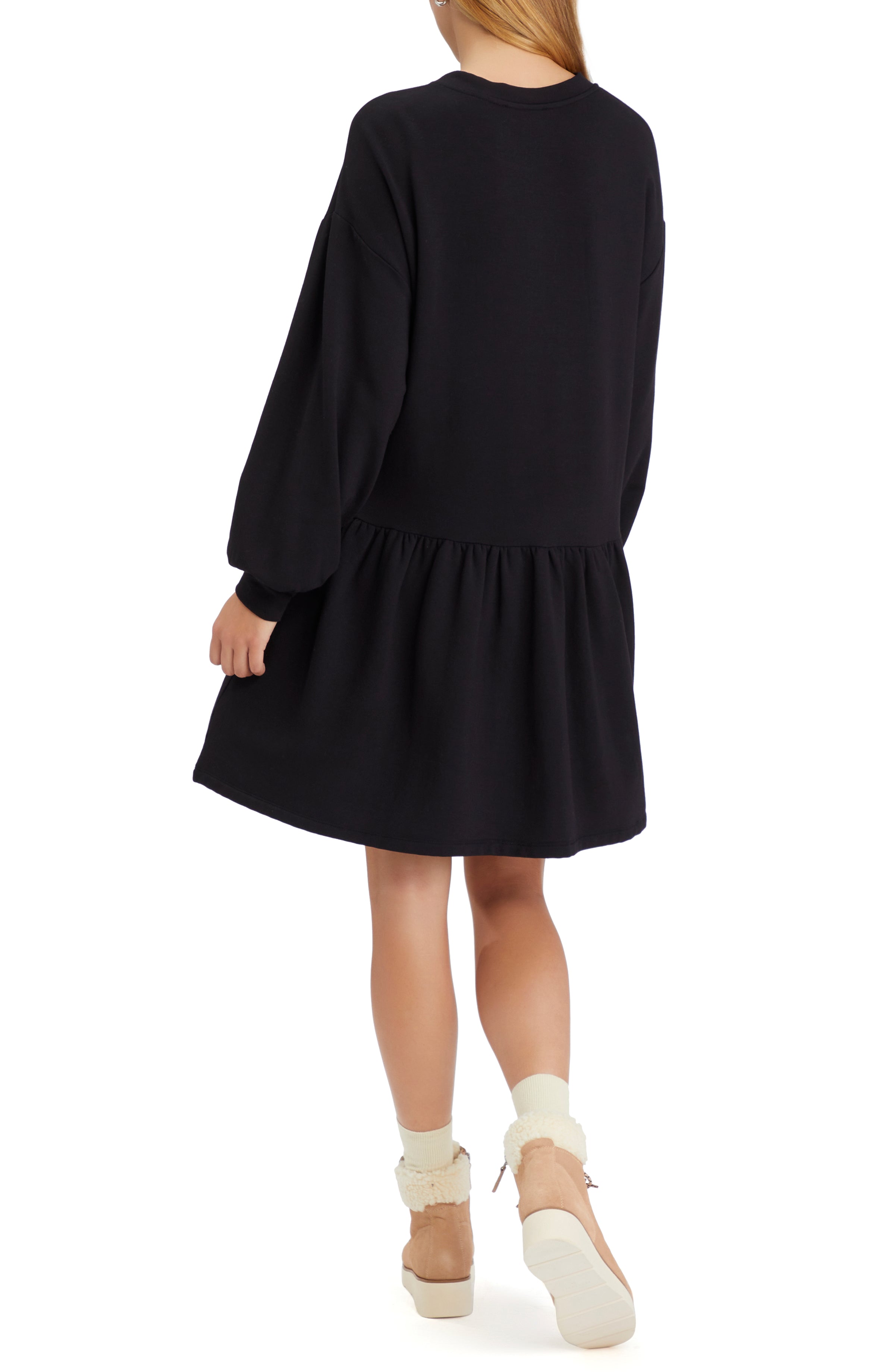 Sanctuary Women's So-Soft Sweat Dress - BLACK