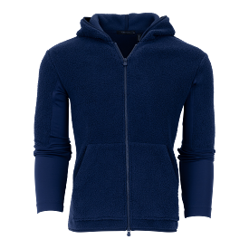 Sherpa Hybrid Full-Zip Hoodie