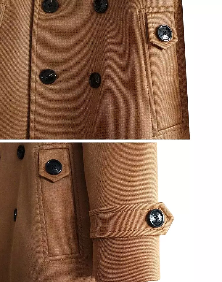 Soft Collar Winter Coat For Men