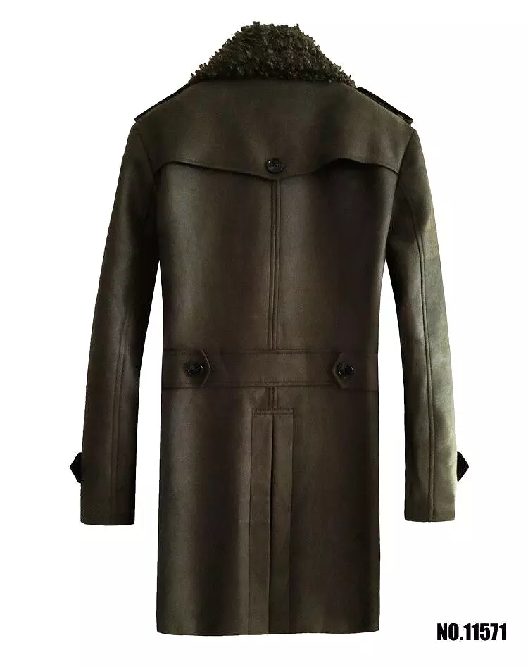 Soft Collar Winter Coat For Men