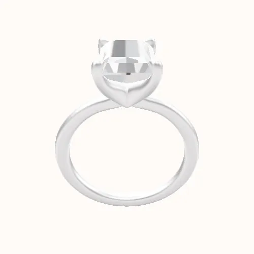 Solitaire Engagement Ring With Four Prong Head