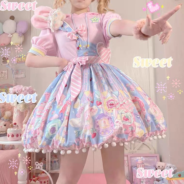 Sweet heart cutie Lolita SK skirt