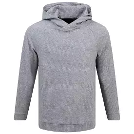 Textured Double Knit Cotton Hoodie Heathered Grey - SS24