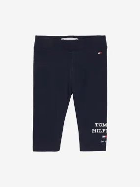 Tommy Hilfiger Baby Girls Logo Leggings in Navy