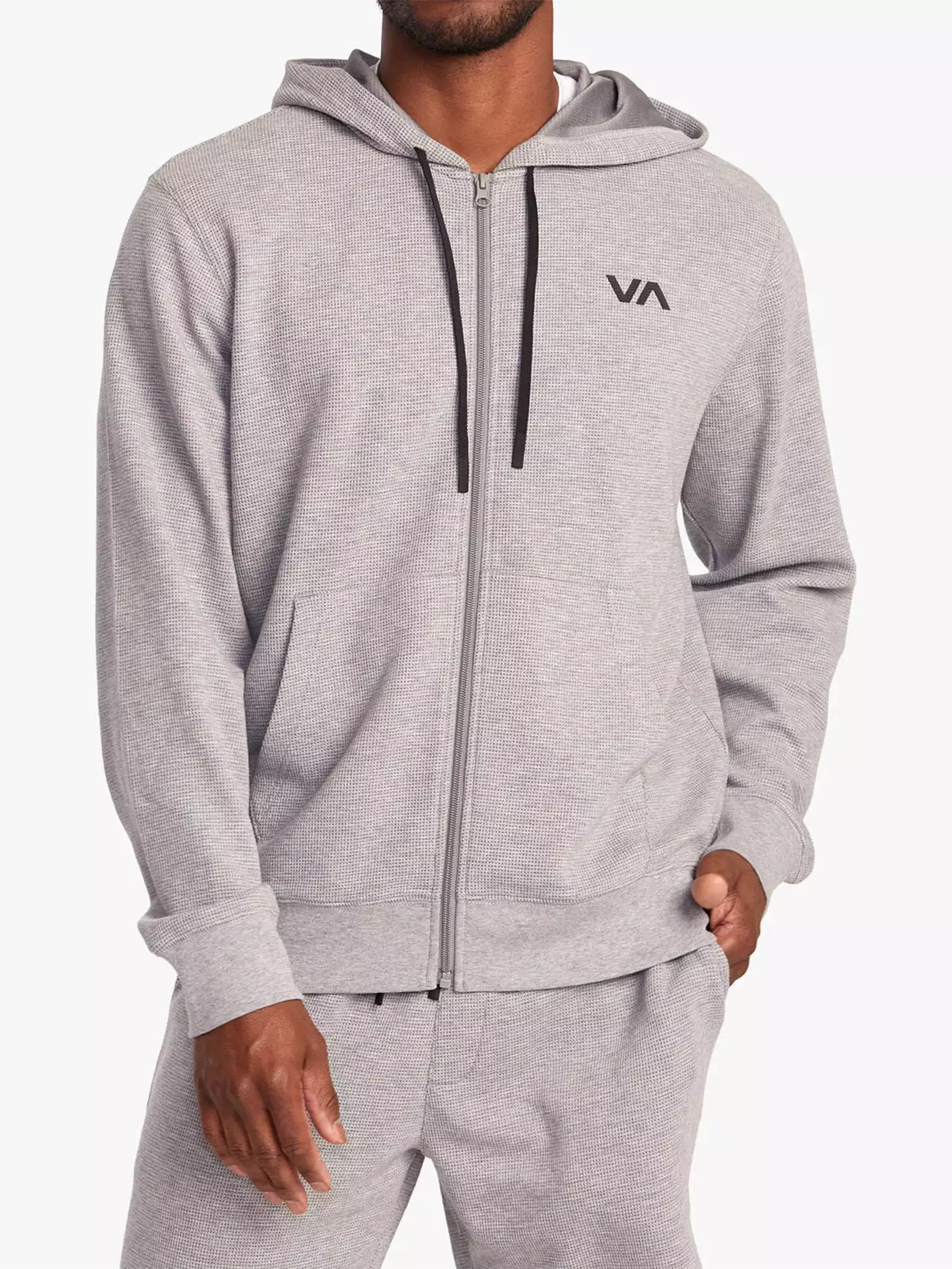 VA Cable Waffle Zip Hoodie