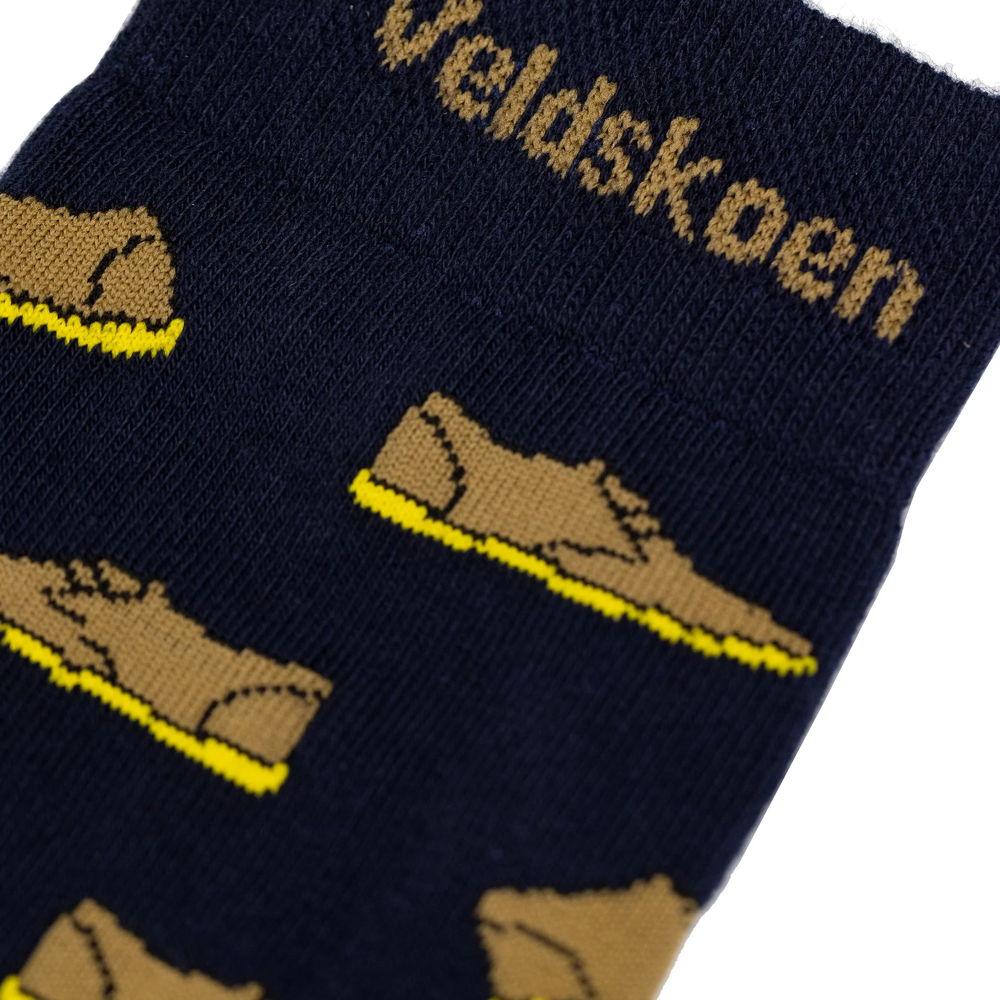 Veldskoen Socks (Navy and Yellow)