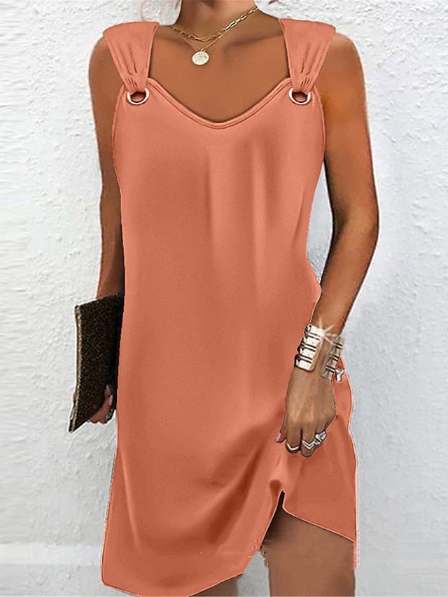 Versatile Ruched Slip Dress for Women's Spring and Summer