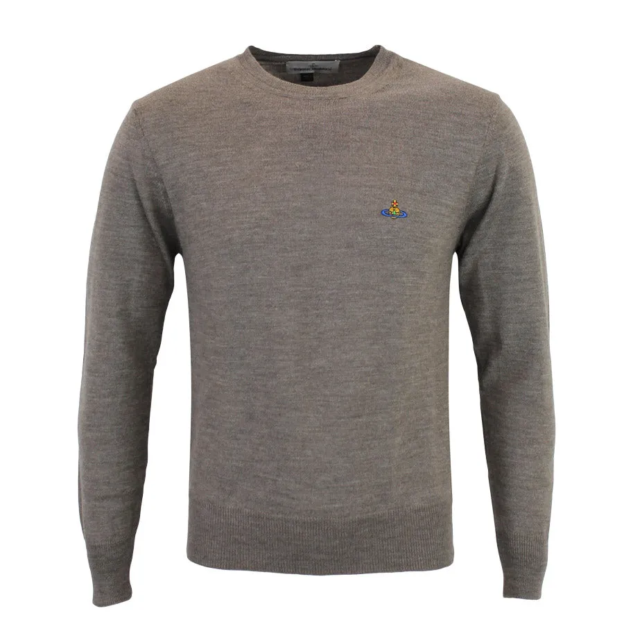 Vivienne Westwood - Crew Neck Jumper in Taupe