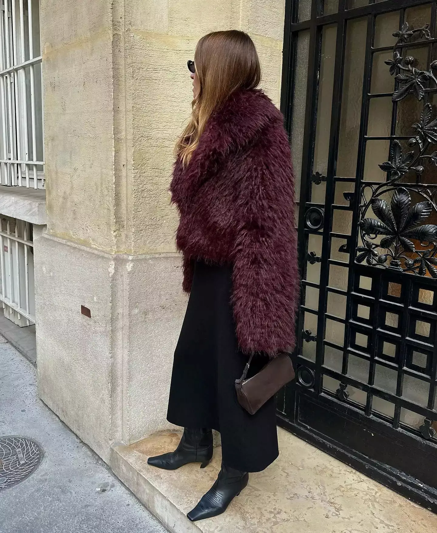 Winter Luxury Fluffy Faux Fur Jacket For Women Fashion Loose Long Sleeve Warm Coat