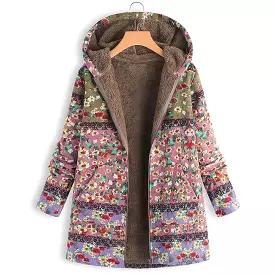 Women Coat, Vintage Floral Jacket