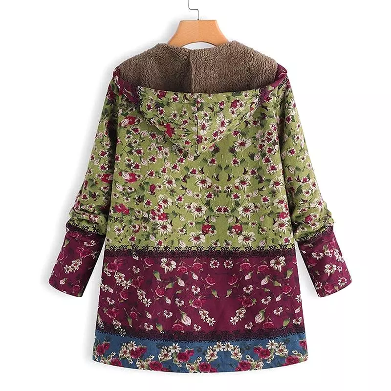 Women Coat, Vintage Floral Jacket