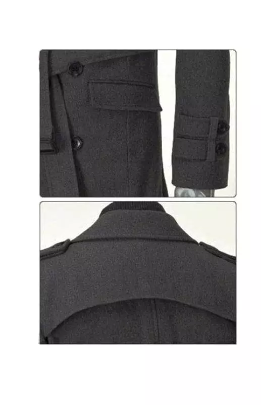 Woolen Men Trench Coat