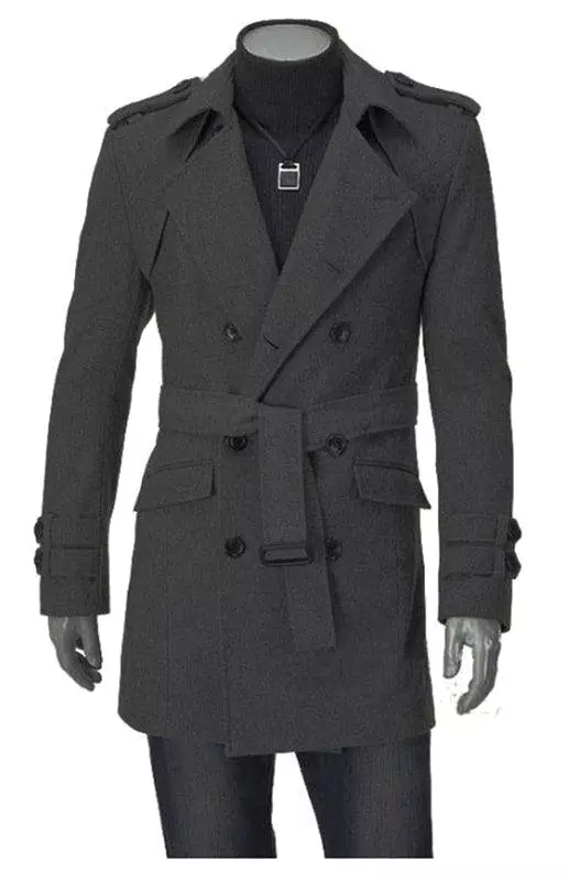 Woolen Men Trench Coat