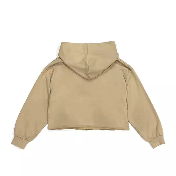 XB Women's Jayden French Terry Hood Top Taupe