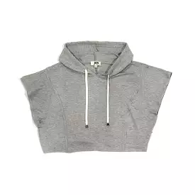 XB Women's Skylar Crop Hoodie Top Heather Grey