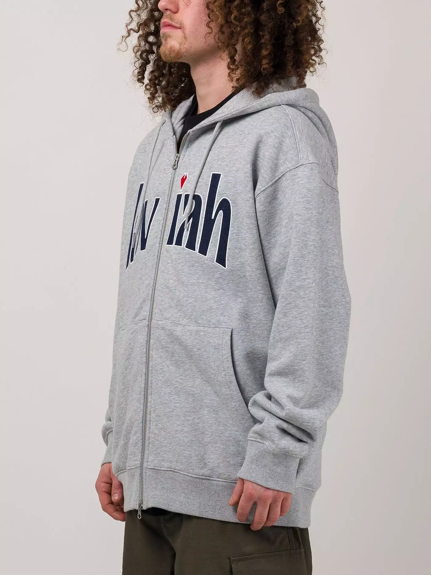 Zip Applique Hoodie